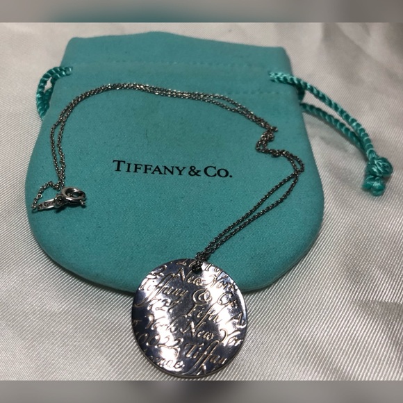 Tiffany 925 Round Notes 16” Necklace Retired - Picture 2 of 8